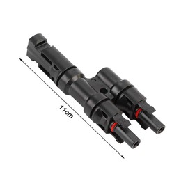 FULARR 1 Pair Professional MC4 Solar Panel Cable Connector, MC4 Y Branch T Branch Connector MMF/FFM, for Solar Panel Cable Photovoltaic System Parallel
