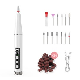 NICEUN Cordless Nail Drill Gel Nail Removal Self-Off Nail Grinder UV Lamp Nail Care Device M9, 1 Piece, White / NICESUN 무선 네일 드릴 젤네일 제거 셀프 오프 손발톱 그라인더 uv램프 네일 케어 기기 M9, 1개, 화이트