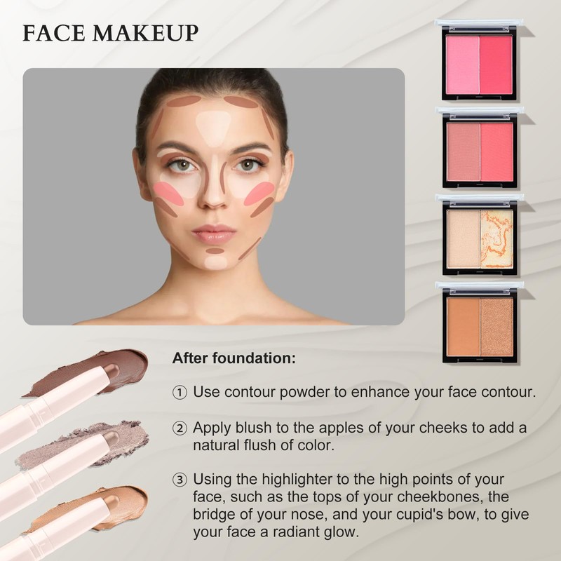 Color Nymph Makeup Sets for Teens Girls Women, Professional Makeup