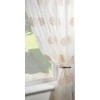 NetCurtainsUK Dahlia Cream/Gold Embroidered Voile Panel - Slot Top -