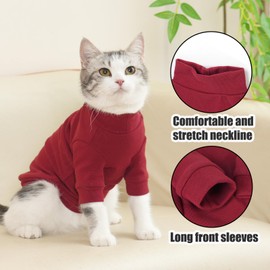 Axcimond Cat Sweater for Sphynx Cat - Warm Winter Jacket with Two Legs, Soft & Stretchy