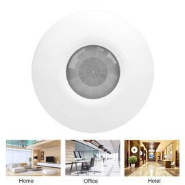 Motion Sensor 12 V 360° Ceiling Detector Passive Infrared Motion Sensor with Cable Anti-theft Alarm Kit for Home Shops Villas Hotel Security System