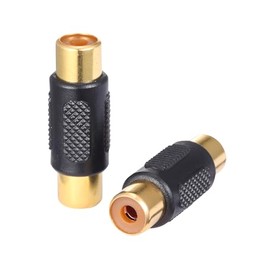 CK RF RCA Female to RCA Female Adapter 75ohms Coaxial Cable Connector Copper Gold-Plating for Cable TV Satellite TV TV Antenna TV Modem Subwoofer Audio and Video Equipment Pack of 2