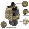 KRYDEX Low Vis Slick Molle Plate Carrier & Tactical Placard