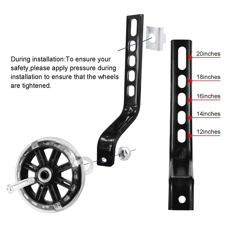 Stabilisers Children's Bicycle, Universal Auxiliary Wheels, Bicycle Stabilisers Stabilisers for