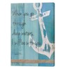 Bathroom Anchor Wall Art Christian Scripture Canvas Print Nautical Beach