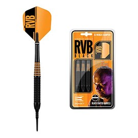 Target Darts Raymond van Barneveld RVB Black 19G Brass Soft Tip Darts Set