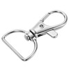 50Pcs 1 inch Inside Diameter Keychain Hooks D-Ring Lobster Clasp