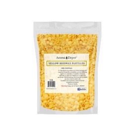 Aroma Depot 2lb / 32oz Yellow Beeswax Pellets 100% Natural Pure Bees Wax 3 x Filtered, Great for Skin, Face & Body, Ideal for DIY, Lotion, Creams, Soaps, Lip Balm and Candle Making Supplies. Easy Melt