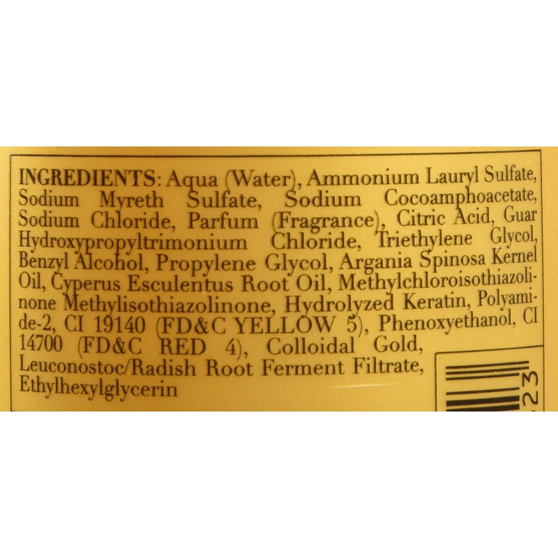 Fanola Gold Therapy Shampoo 24K