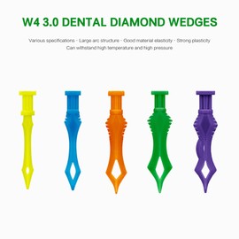 Windplusya Dental Diamond Wedges, Dental Matrix Wedge Adaptive Teeth Gap Wedge for Dental Tooth Restoration Material. (80PCS)