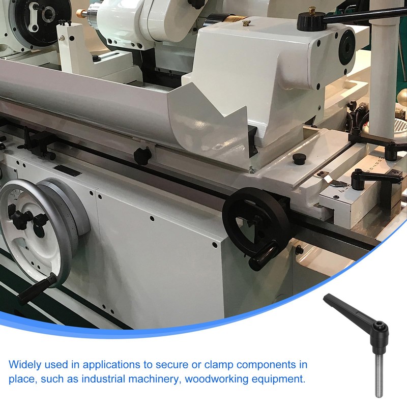 sourcing map 2pcs Clamping Lever Handles, M8 x 50mm 304