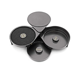 New Star Foodservice 48360 Plastic 3-Tier Bar Glass Rimmer, Black