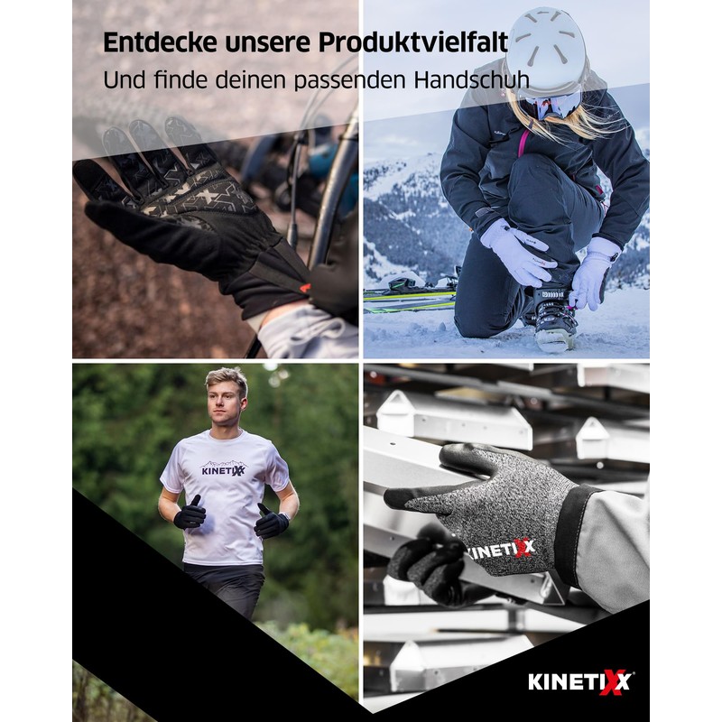 KinetiXx X-Viper Waterproof Gloves for Police, Military and Security Services