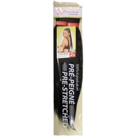 X PRESSION 2 X 46 PRE STRETCHED ULTRA BRAID colour (1 jet black)