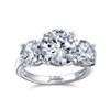 2CT Solitaire Past Present Future CZ Round 3 Stone Cubic