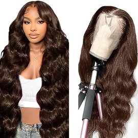 SHL 13X1#4 BB Human Hair Wig 32 Inch
