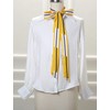 Allegra K Women's Thin Ribbon Scarf, Neckerchief, Rectangle, Strap, Long,