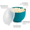 Goodful Silicone Popcorn Popper, Collapsible Hot Air Microwavable Popcorn Maker,