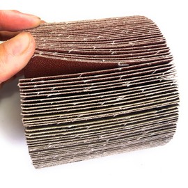 SIGNI Sandpaper Polishing burnishing Drawing Wheel Compatible with Burnishing Machine/Polisher/Sander 120x100mm (60 grit sandpaer)