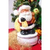 Polystyrene Santa 18 cm White Decoration Father Christmas Figurines, Form
