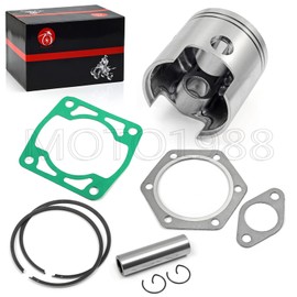 Piston & Piston Rings Kit and Gasket For EZGO 2 Cycle Gas Golf Cart 1976-1988 72mm Standard Bore 244cc EC25-DS EC25 2PG engine 14997-G1 14554-G1