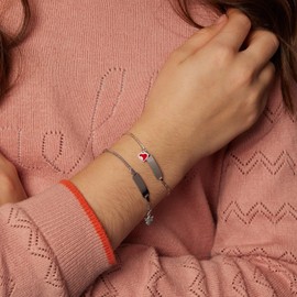 trendor 35783 Engraved Bracelet for Baby and Toddler 925 Silver Length 14/12 cm Including Desired Engraving, Sterling Silver, Without Stone