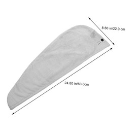 OHPHCALL Girl Fleece Hair Dry Hat Fast Drying Bath Hair Drying Hat Thicken Hair Towel Wrap