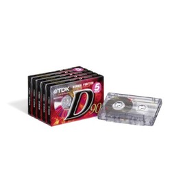 TDK Audio Cassette Tape 90min 5 Pack