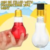 PullCrease 24 Sets Graduation Clear Plastic Light Bulb Jars with