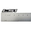 ERPART LS1 Embossed Silver on Black on Highly Polished Silver