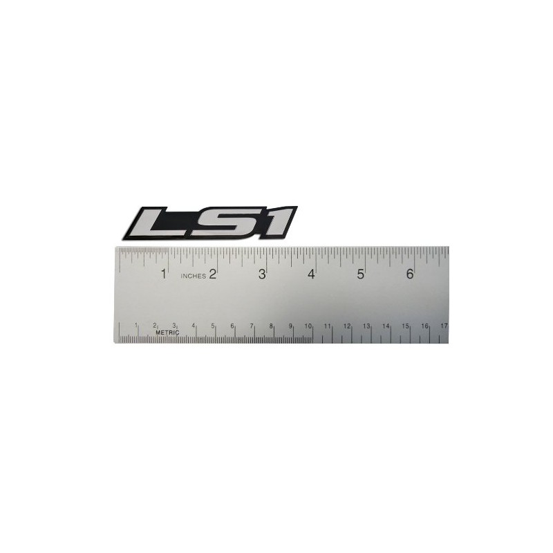 ERPART LS1 Embossed Silver on Black on Highly Polished Silver