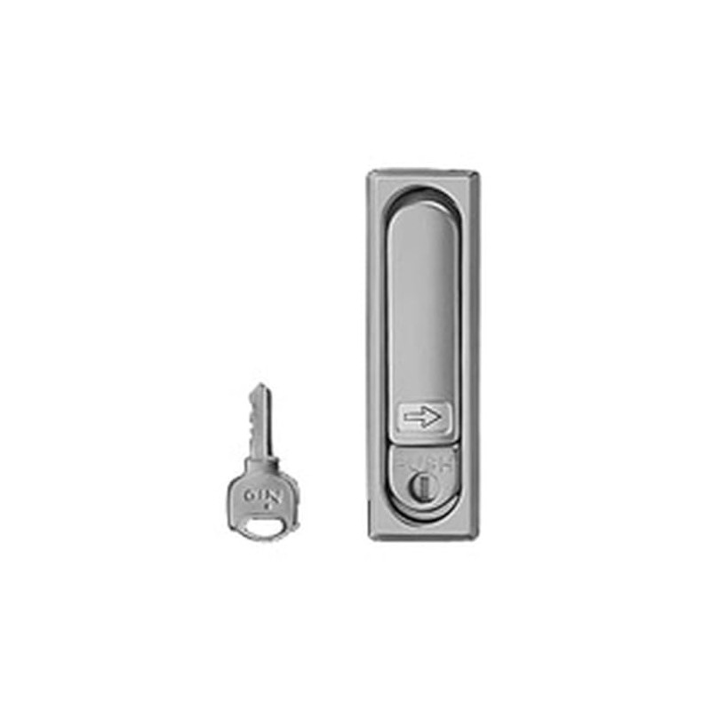 Nitto Kogyo H-85-Z Waterproof Flat Handle for Cabinets, Small, Left