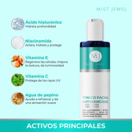 Tonico Facial Antimanchas Refresh Hidratación Skincare 500ml