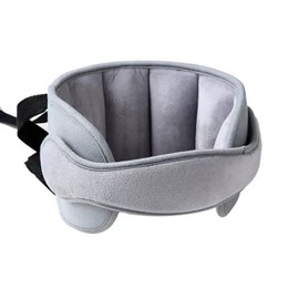 LATRAT Child Car Seat Head Support Strap, Adjustable Headrest Child Seat, Comfortable Neck Pillow, Head Mount, Pillow Holder, Grey
