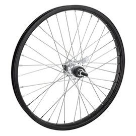 Wheel Master Rear Bicycle Wheel, 20" x 1.75, 36H Steel, Bolt On, Black