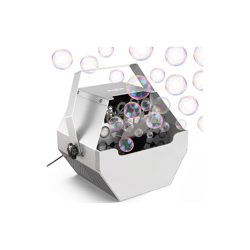 Theefun Bubble Machine: 750ML Metal Automatic Bubble Maker, Portable Professional