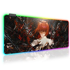 sabermaster Alfombrilla De Ratón Rgb Anime, Resistente Al Agua, Alfombrilla De Ratón Con Base De Goma Antideslizante, Alfombrilla De Ratón Para Teclado De Ordenador De Oficina, Alfombrilla De Ratón Pa