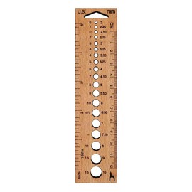 Pony Knitting Gauge - Rectangle Wooden Tool for Accurate Measurements