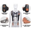 WELKINLAND Heavy-Duty leather tool belt suspenders for Carpenter & construction