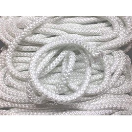 Dan's Daughters' Containers 1/4" x 8' Wood Stove Door Gasket, Round Fiberglass Rope Seal (1/4" x 8'.roll) High Density Boiler Kiln Coke Oven Industrial Crucible 003