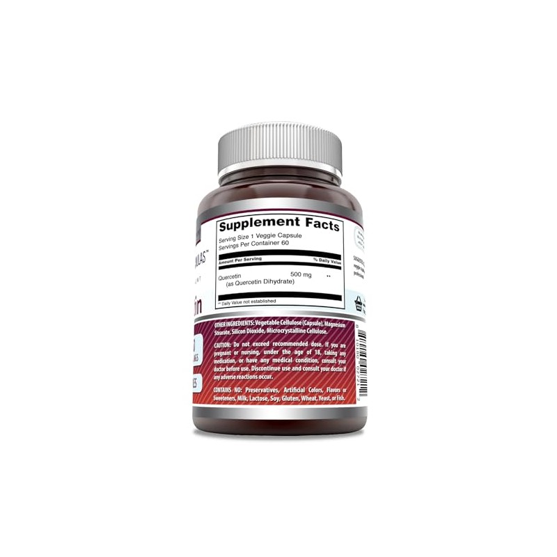 Amazing Formulas Quercetin 500 Mg 60 Veggie capsules