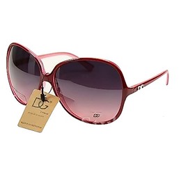 DG STUDIO Designer Limited Edition Women Ladies Girls Celebrity Shades Oversized Classic Large Retro Fashion Trendy Big UV400 Vintage Sunglasses Rose Pink