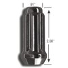 Gorilla Automotive 26148BC Black Chrome 14mm x 1.5 Duplex Acorn