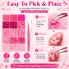 12000 Pcs Bedazzling Kit, Pink Rhinestones, Gems for Bedazzling