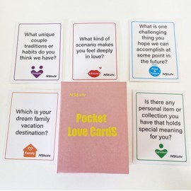 NStuiv Couples Questions Card Games, 40 Couples Conversation Cards Friendly Icebreakers,Couples Card Game-Couple Newlywed Intimately Connect in Date Night Bedroom Road Trips for Boyfriend Girlfriend