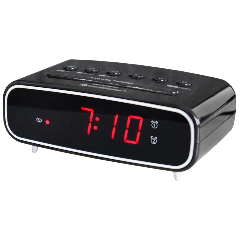 soundmaster UR111SW clock radio FM FM alarm clock Black
