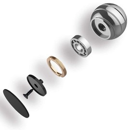 Spinning Desk Toy, Gyroscope, Spinner Ball Gyroscope, Metal Spinner Ball Gyroscope, for Anti-Anxiety, Relieve Stress, Inspire Inner Creativity