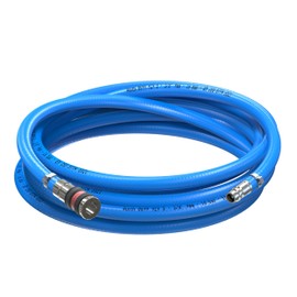 AUPROTEC Compressed Air Hose Set 9 mm Diameter Inner 5 m PVC Hose I with S2000 Safety Coupling for Compressed Air Compressor I Würth Compressor Hose Highly Flexible