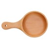 Wooden Bowl with Handle Noodle Bowl for Salad Fruit Soup